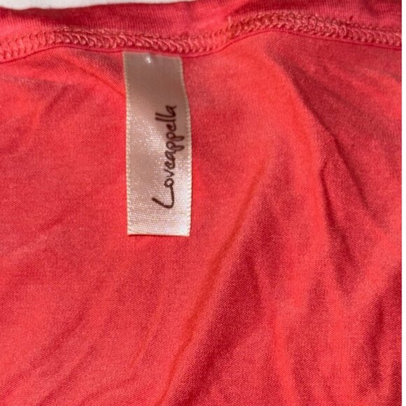 Coral Loveappella Womens Button-Down Top Size 2X Rayon/Spandex Blend - Picture 3 of 12